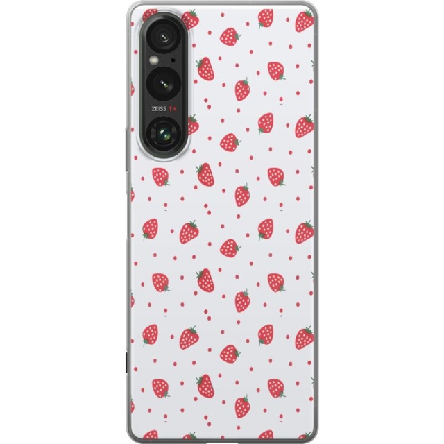 Mobile case for Sony Xperia 1 V with Strawberries design