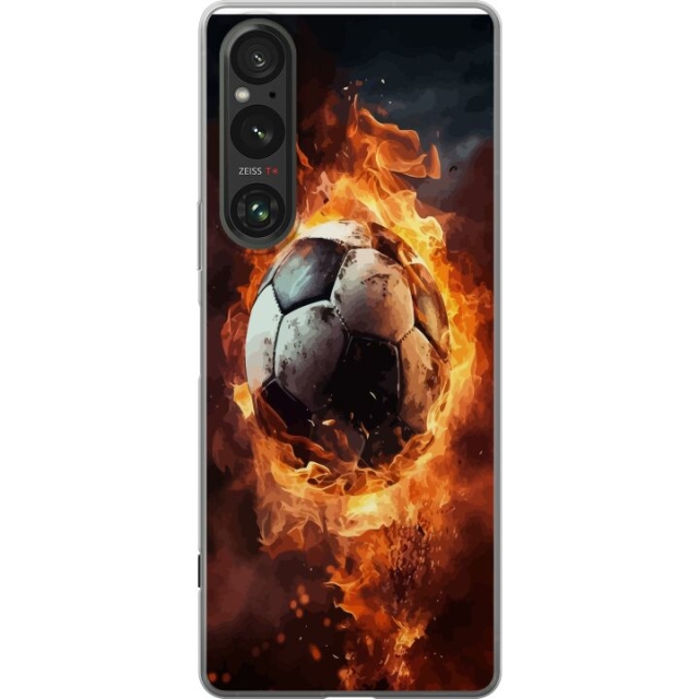 Mobile case for Sony Xperia 1 V with Football design