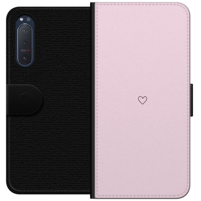 Wallet case for Sony Xperia 5 II with Heart design