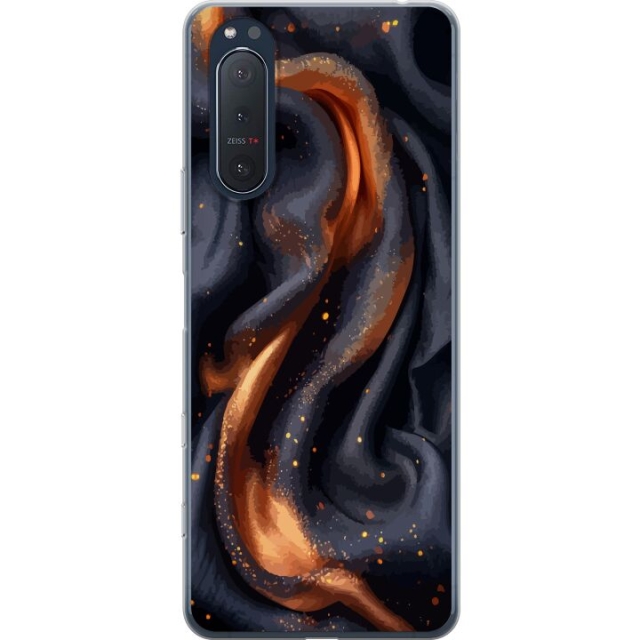 Mobile case for Sony Xperia 5 II with Fiery silk design