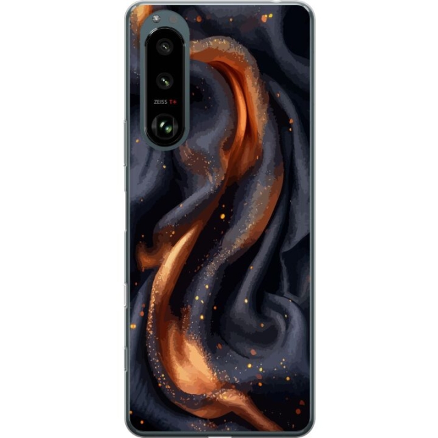 Mobile case for Sony Xperia 5 III with Fiery silk design