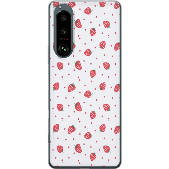 Mobile case for Sony Xperia 5 III with Strawberries design