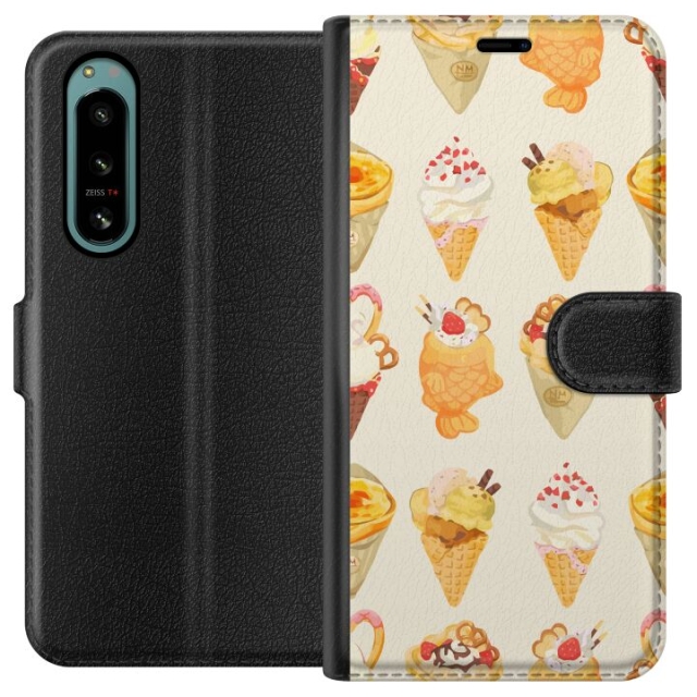 Wallet case for Sony Xperia 5 IV with Glassy design