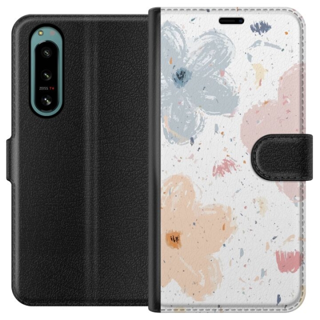Wallet case for Sony Xperia 5 IV with Flowers design