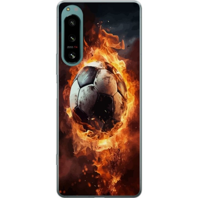 Mobile case for Sony Xperia 5 IV with Football design