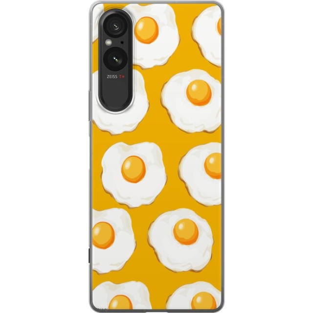 Mobile case for Sony Xperia 5 V with Fried egg design