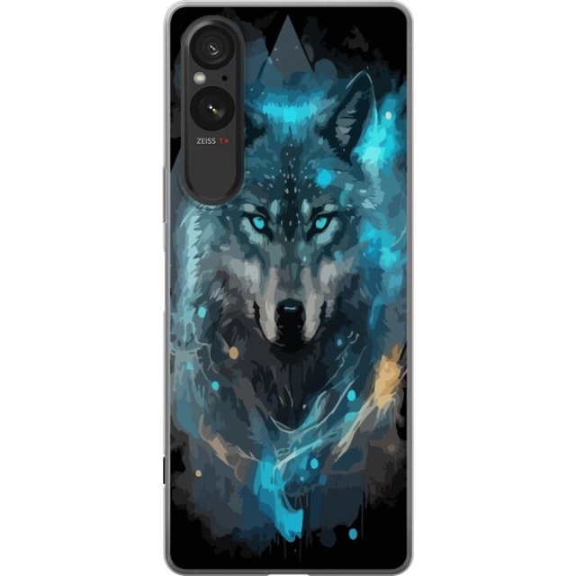 Mobile case for Sony Xperia 5 V with Wolf design