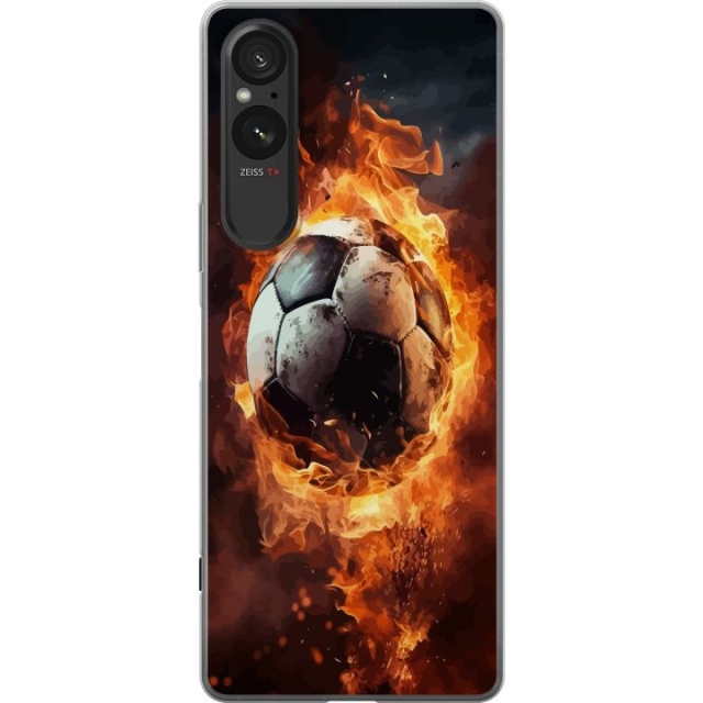 Mobile case for Sony Xperia 5 V with Football design