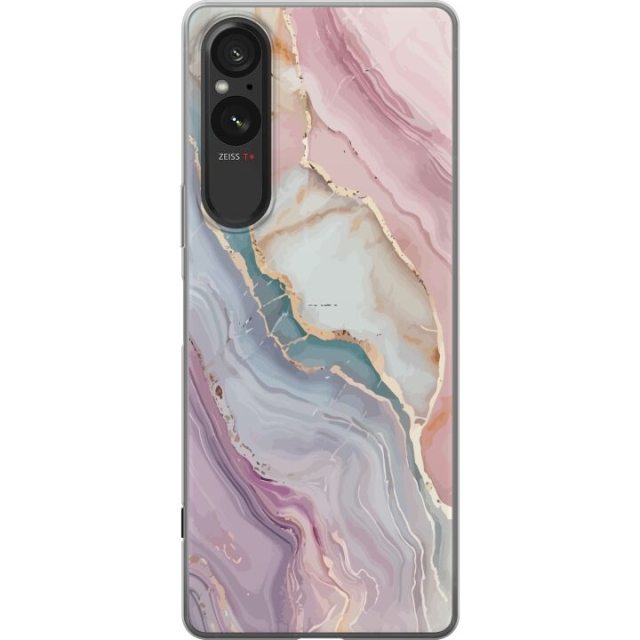 Mobile case for Sony Xperia 5 V with Marble design
