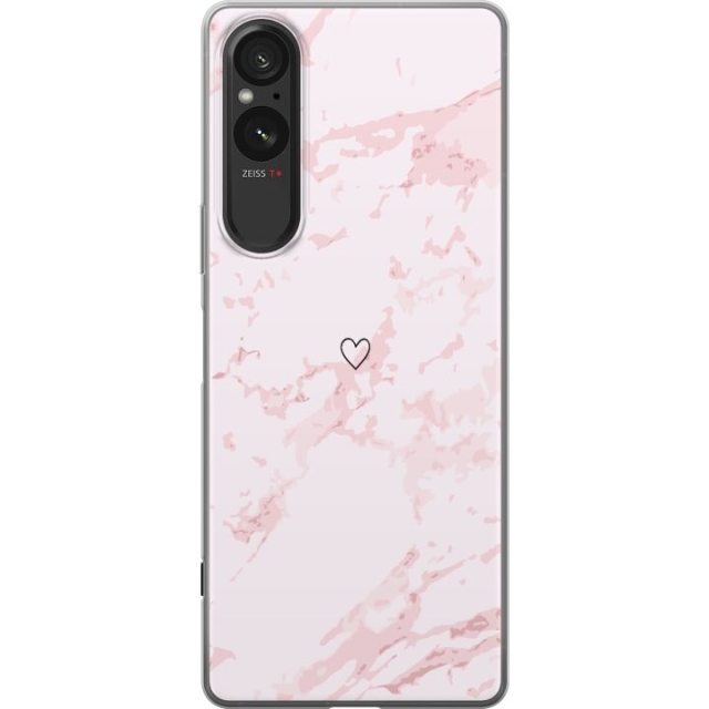 Mobile case for Sony Xperia 5 V with Pink Heart design