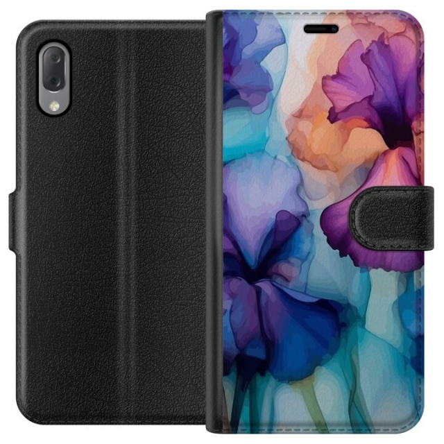 Wallet case for Sony Xperia L3 with Magical flowers design