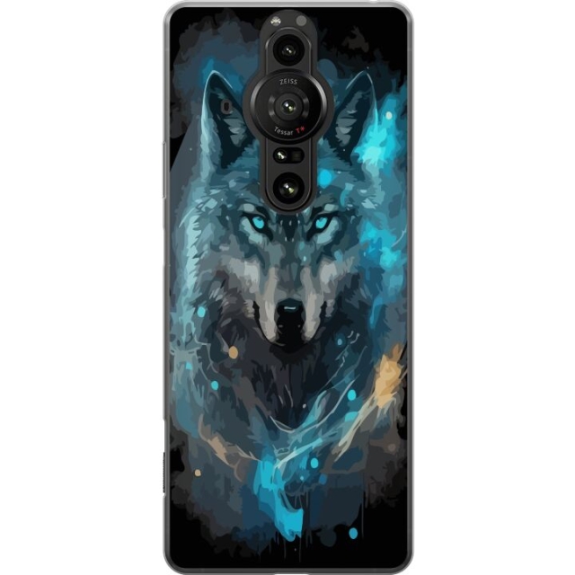 Mobile case for Sony Xperia Pro-I with Wolf design