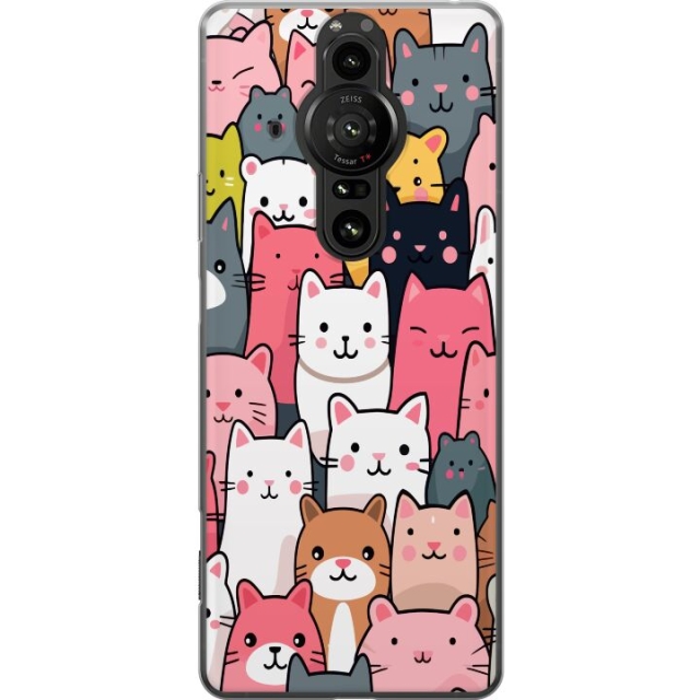 Mobile case for Sony Xperia Pro-I with Cat pattern design