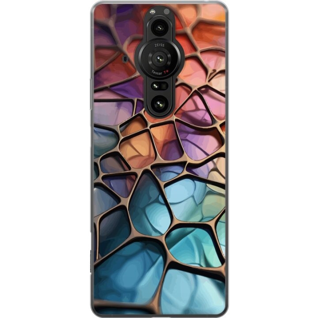 Mobile case for Sony Xperia Pro-I with Metallic pattern design