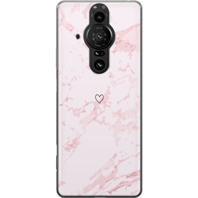 Mobile case for Sony Xperia Pro-I with Pink Heart design