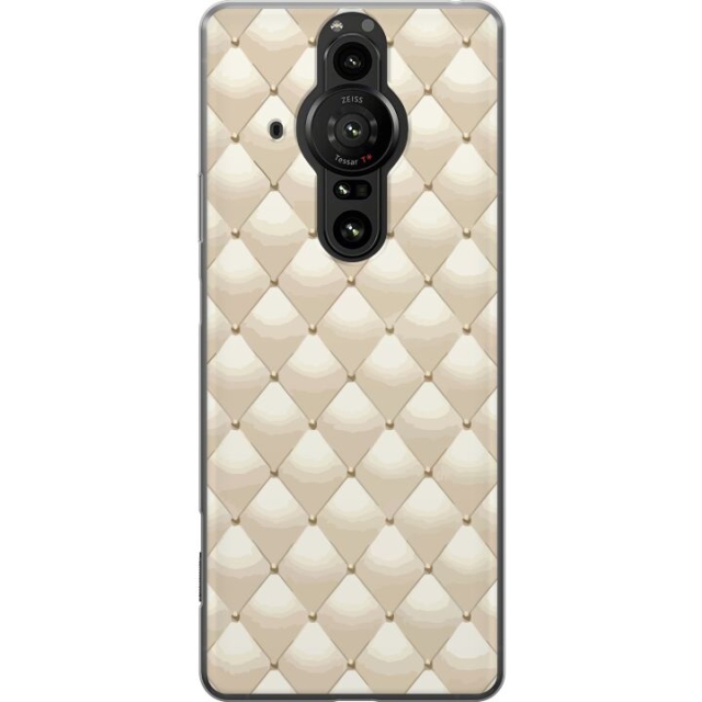 Mobile case for Sony Xperia Pro-I with Gold shine design