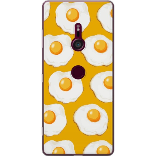 Mobile case for Sony Xperia XZ3 with Fried egg design