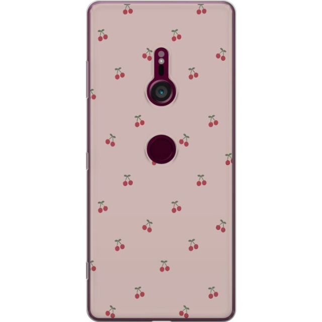 Mobile case for Sony Xperia XZ3 with Cherry design