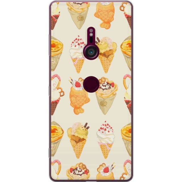 Mobile case for Sony Xperia XZ3 with Glassy design