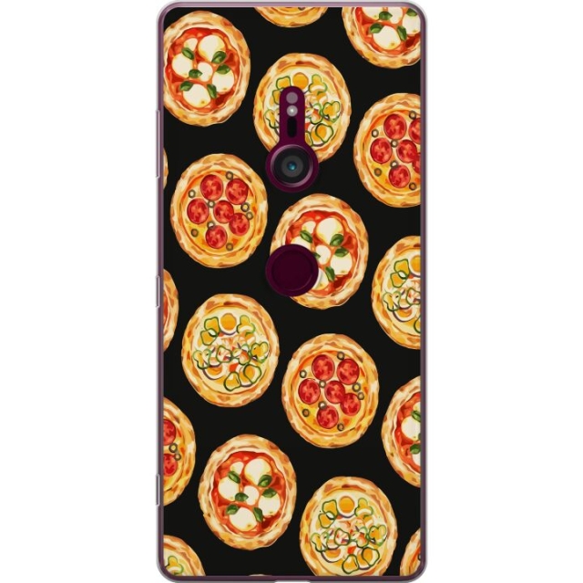 Mobile case for Sony Xperia XZ3 with Pizza design