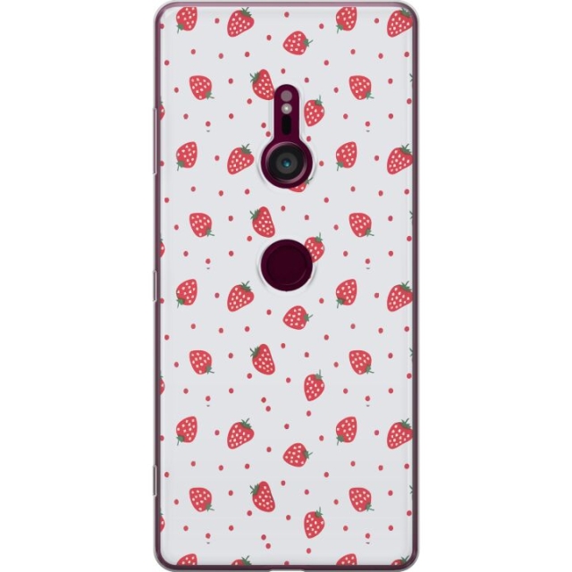 Mobile case for Sony Xperia XZ3 with Strawberries design