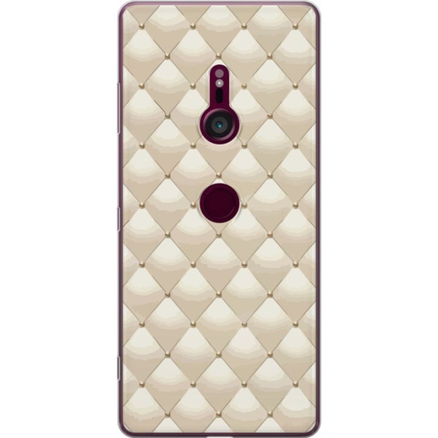 Mobile case for Sony Xperia XZ3 with Gold shine design