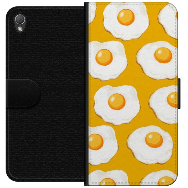 Wallet case for Sony Xperia Z3 with Fried egg design