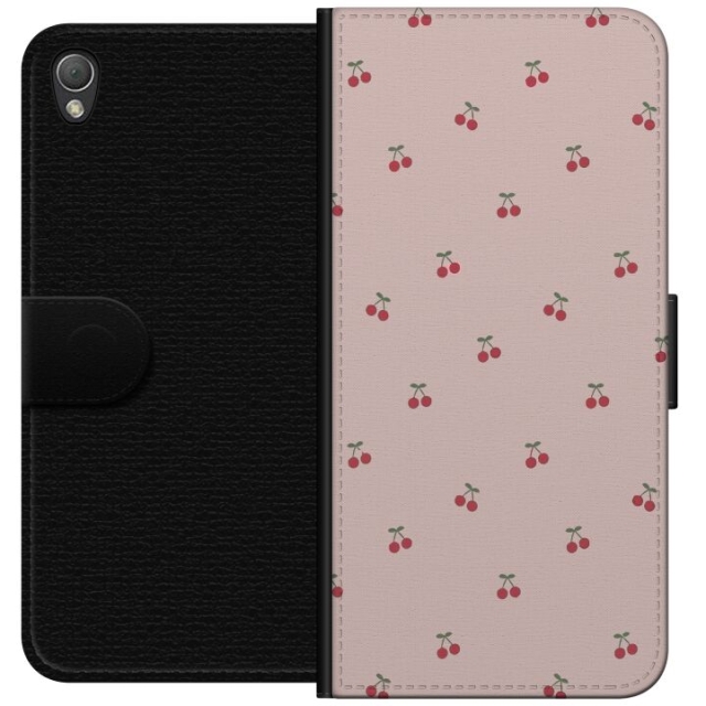 Wallet case for Sony Xperia Z3 with Cherry design