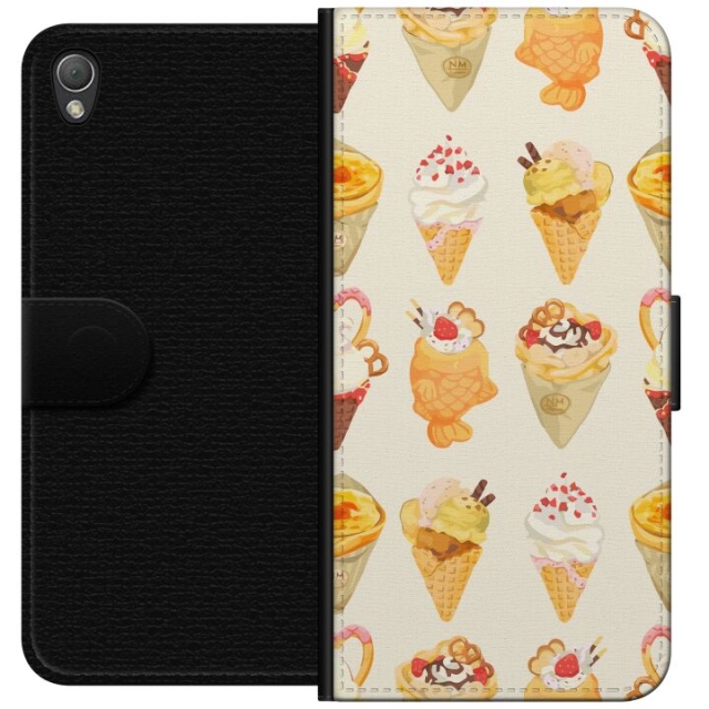 Wallet case for Sony Xperia Z3 with Glassy design