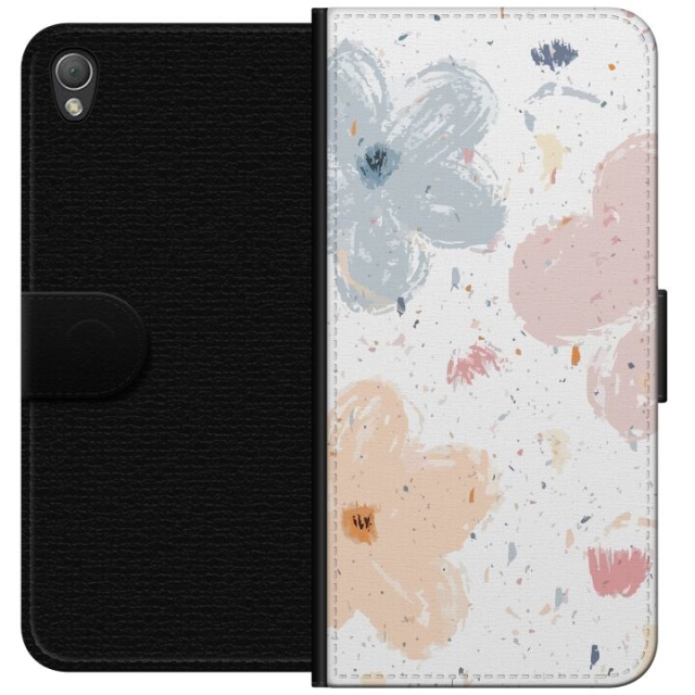 Wallet case for Sony Xperia Z3 with Flowers design