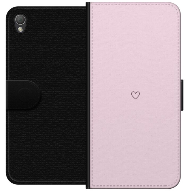 Wallet case for Sony Xperia Z3 with Heart design