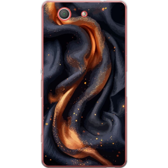 Mobile case for Sony Xperia Z3 Compact with Fiery silk design