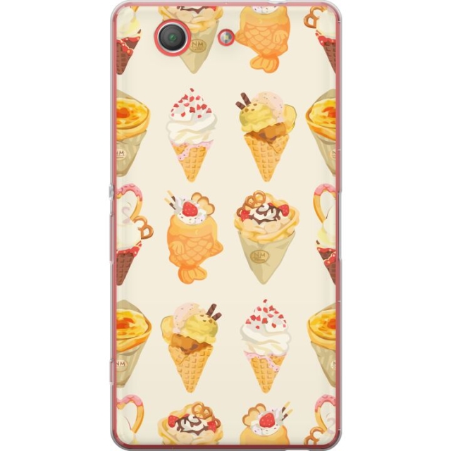 Mobile case for Sony Xperia Z3 Compact with Glassy design