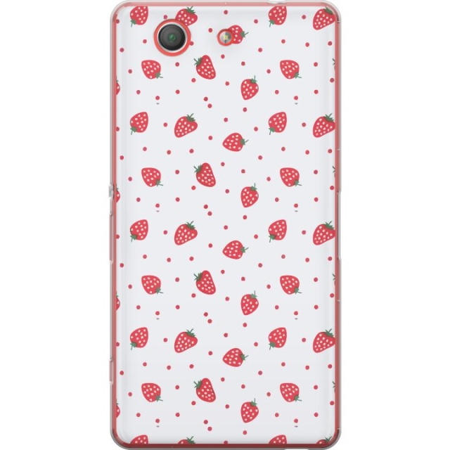 Mobile case for Sony Xperia Z3 Compact with Strawberries design