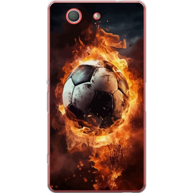 Mobile case for Sony Xperia Z3 Compact with Football design
