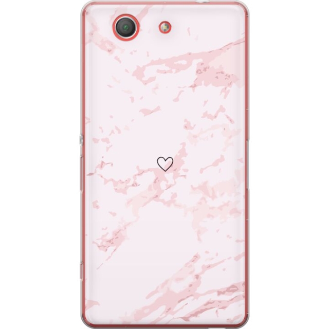 Mobile case for Sony Xperia Z3 Compact with Pink Heart design