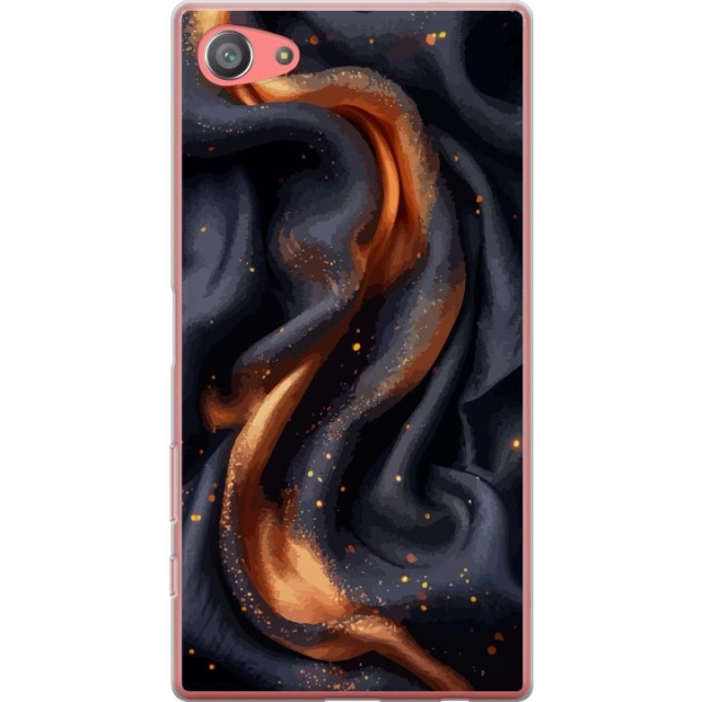 Mobile case for Sony Xperia Z5 Compact with Fiery silk design
