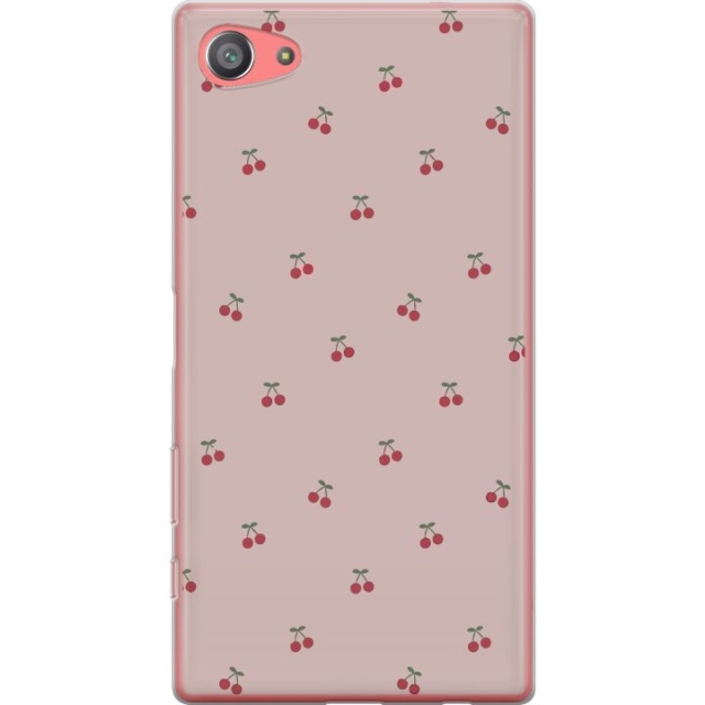 Mobile case for Sony Xperia Z5 Compact with Cherry design