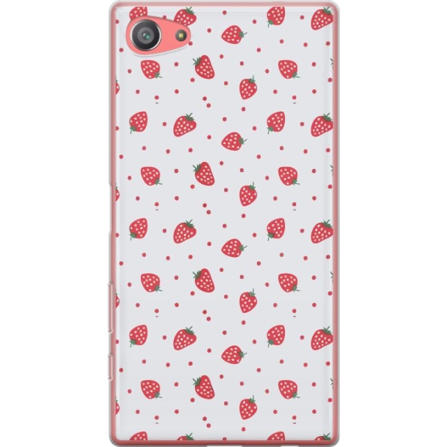 Mobile case for Sony Xperia Z5 Compact with Strawberries design