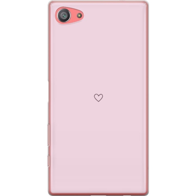 Mobile case for Sony Xperia Z5 Compact with Heart design