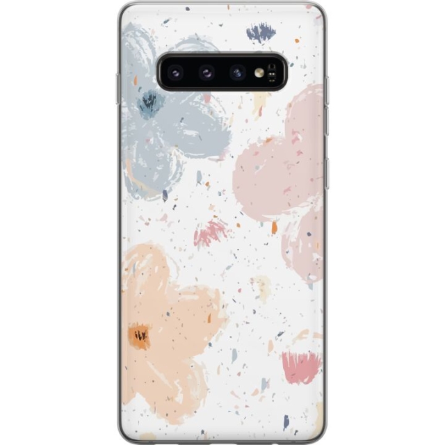 Mobile case for Samsung Galaxy S10 with Flowers design