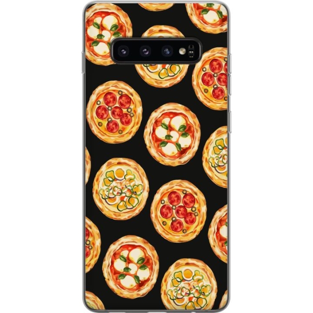 Mobile case for Samsung Galaxy S10 with Pizza design