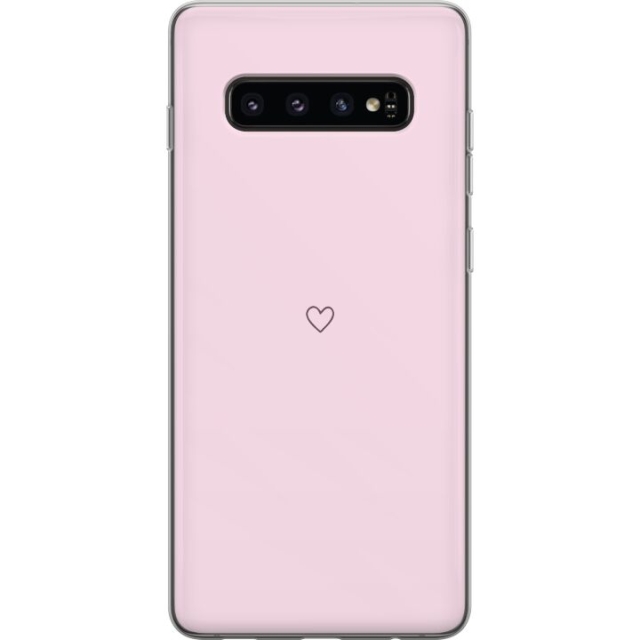 Mobile case for Samsung Galaxy S10 with Heart design