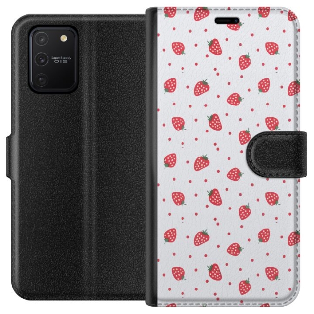 Wallet case for Samsung Galaxy S10 Lite with Strawberries design