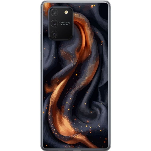 Mobile case for Samsung Galaxy S10 Lite with Fiery silk design