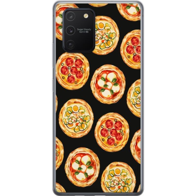 Mobile case for Samsung Galaxy S10 Lite with Pizza design