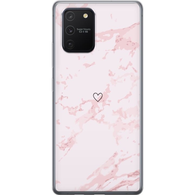 Mobile case for Samsung Galaxy S10 Lite with Pink Heart design