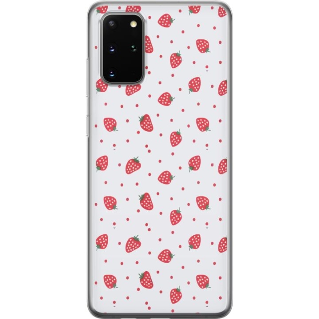 Mobile case for Samsung Galaxy S20+ with Strawberries design