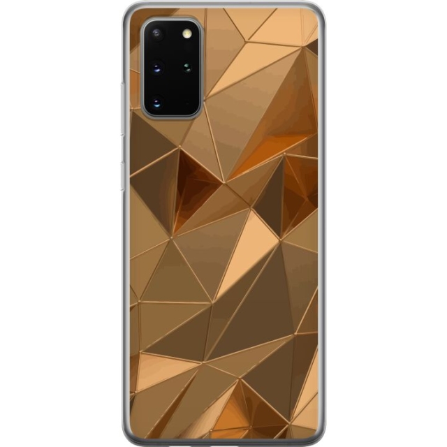 Mobile case for Samsung Galaxy S20+ with 3D Gold design