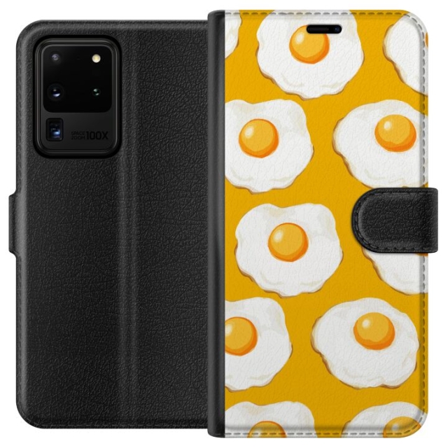 Wallet case for Samsung Galaxy S20 Ultra with Fried egg design